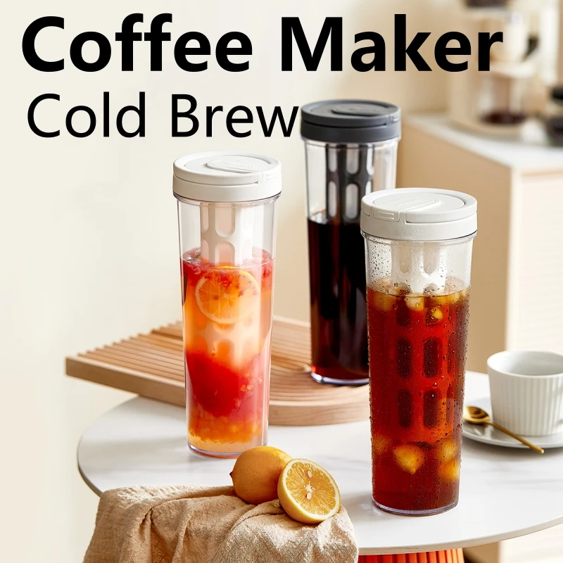 Coffee Equipment For Camping - 1L Manual Cold Brew Coffee Maker