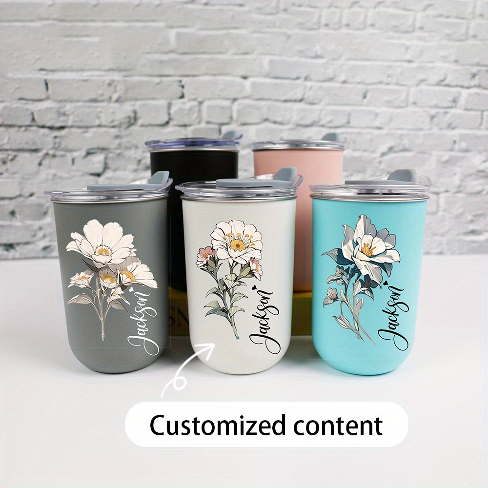 Custom Name Vintage White Flor - огляд і ціна Coffee Equipment With Name