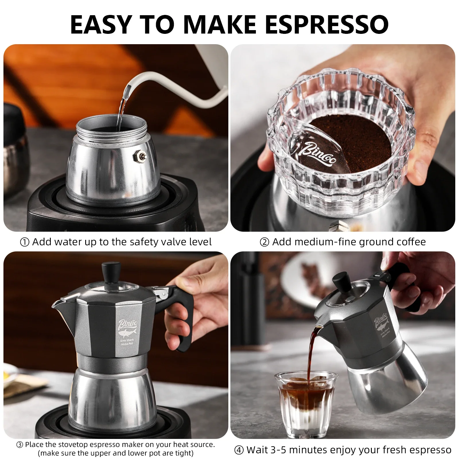 Bincoo 2 Cups Double Valve Mok - огляд і ціна Coffee Equipment For Camping