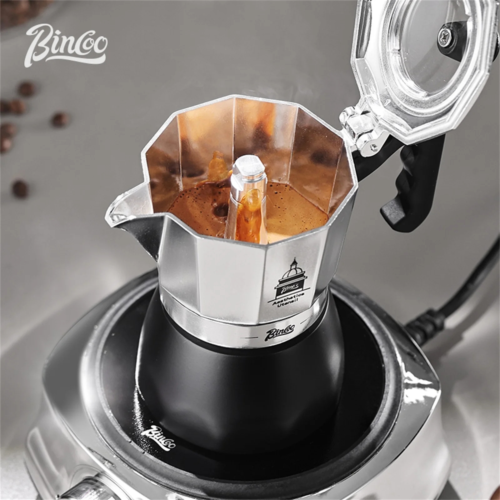 BINCOO Double Valve Moka Pot，E - огляд і ціна Coffee Equipment Accessories
