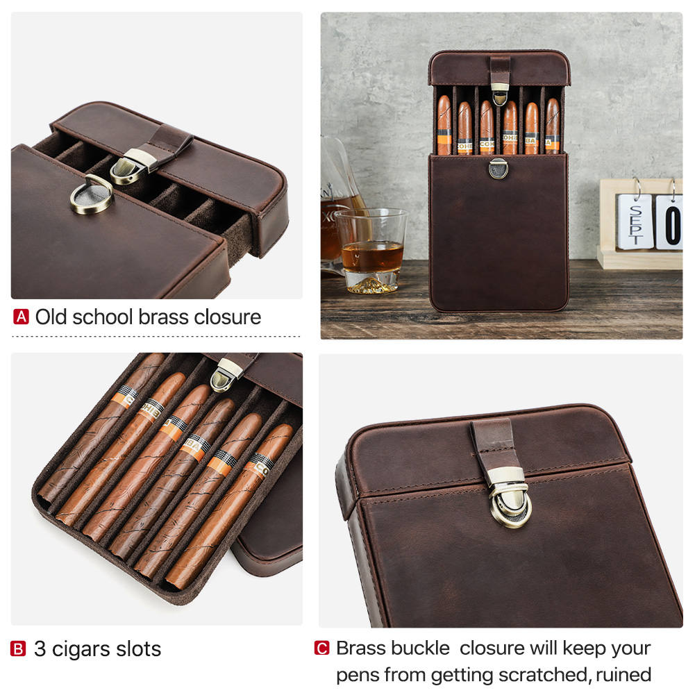Luxury Genuine Leather Portabl - огляд і ціна Coffee Equipment Travel Bag