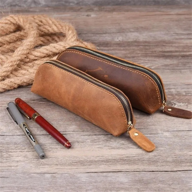 1PC Faux Leather Zipper pencil - огляд і ціна Coffee Equipment Travel Bag