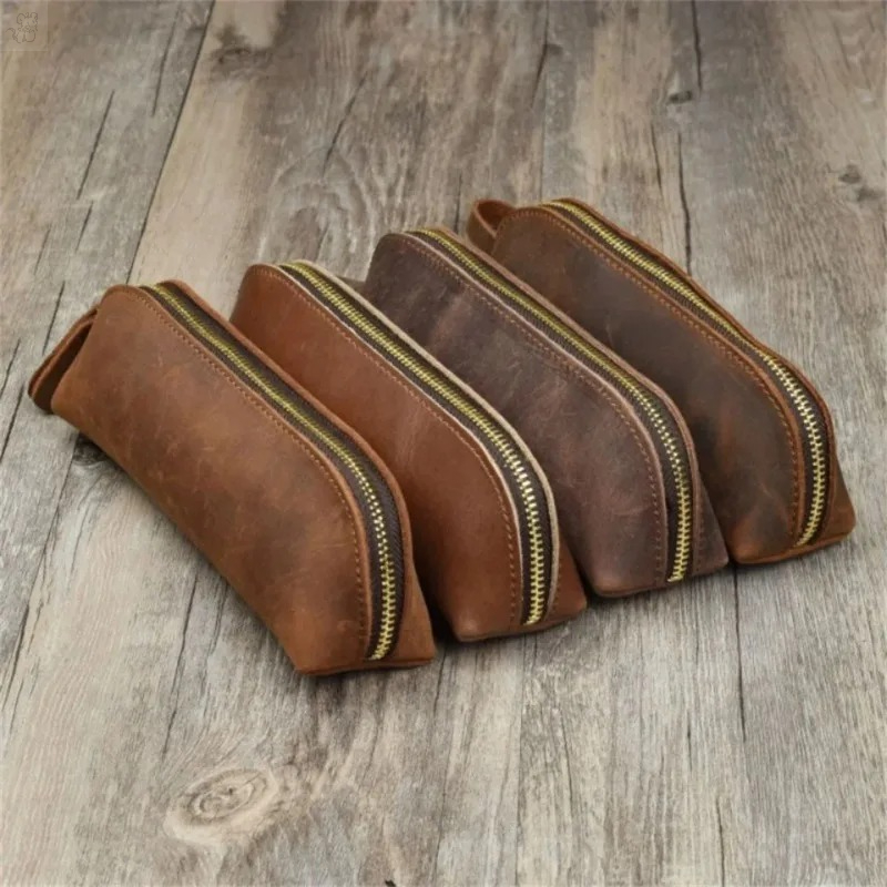 1PC Faux Leather Zipper pencil - огляд і ціна Coffee Equipment Travel Bag