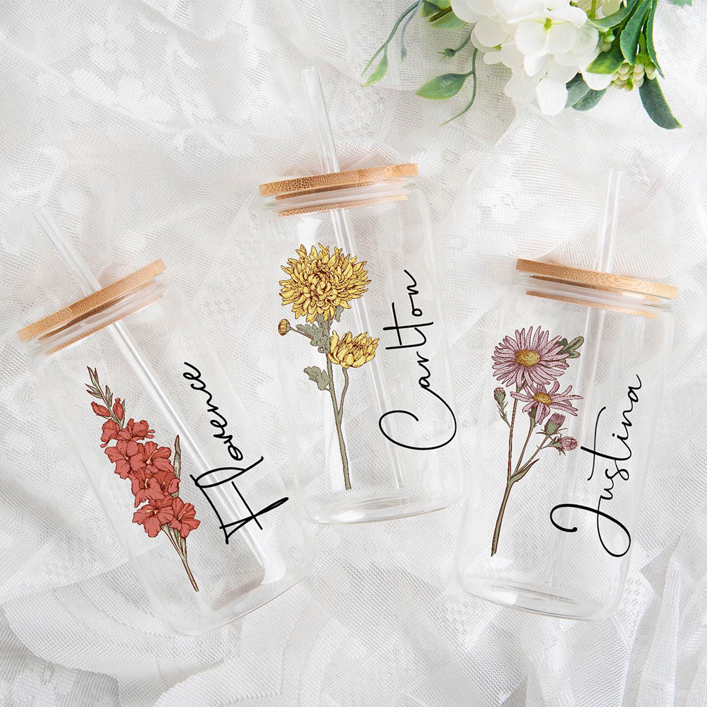 Custom Birth Flower Carnation  - огляд і ціна Coffee Equipment With Name