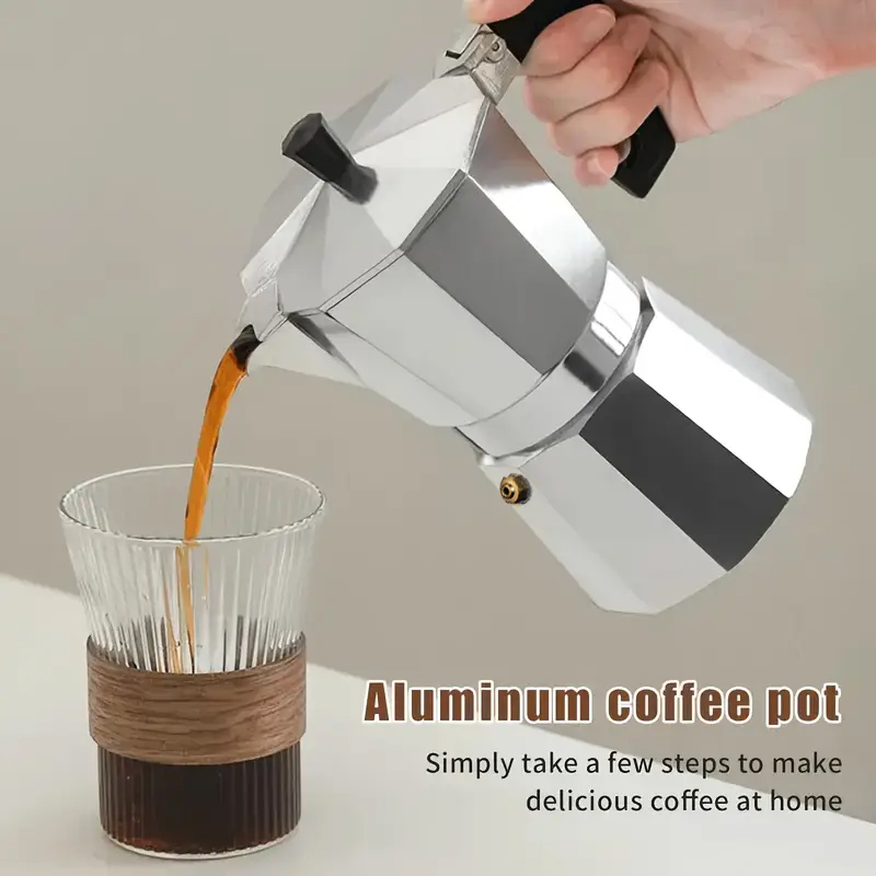 Classic Aluminum Moka Pot 50-3 - огляд і ціна Coffee Equipment For Camping