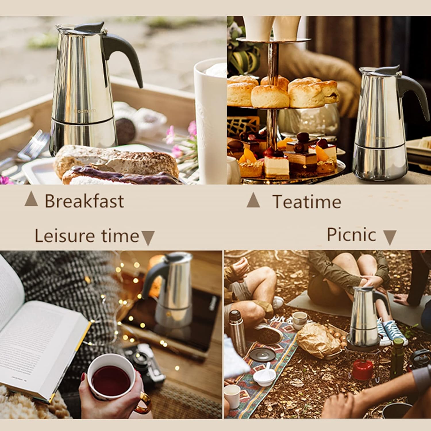 4/6/9 Cups Moka Pot Caffe Mach - огляд і ціна Coffee Equipment Accessories