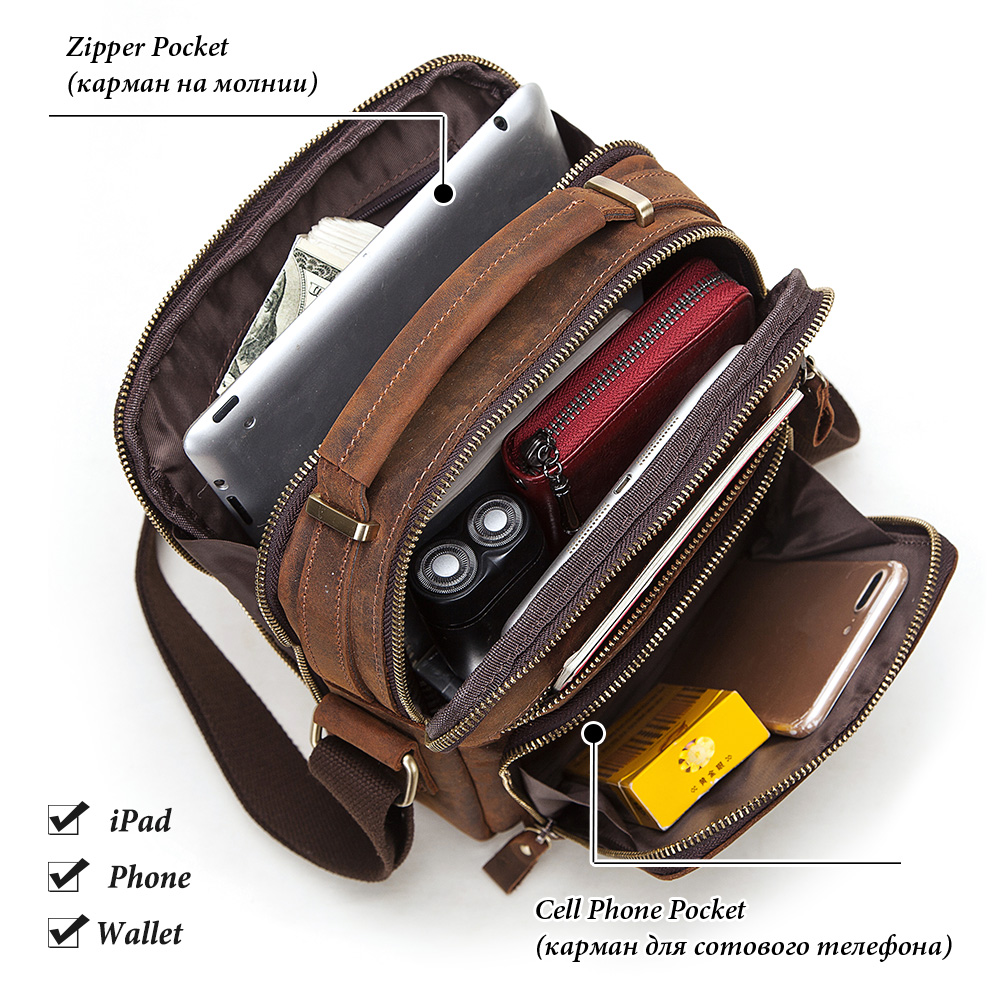 HUMERPAUL Genuine Leather Men' - огляд і ціна Coffee Equipment Travel Bag
