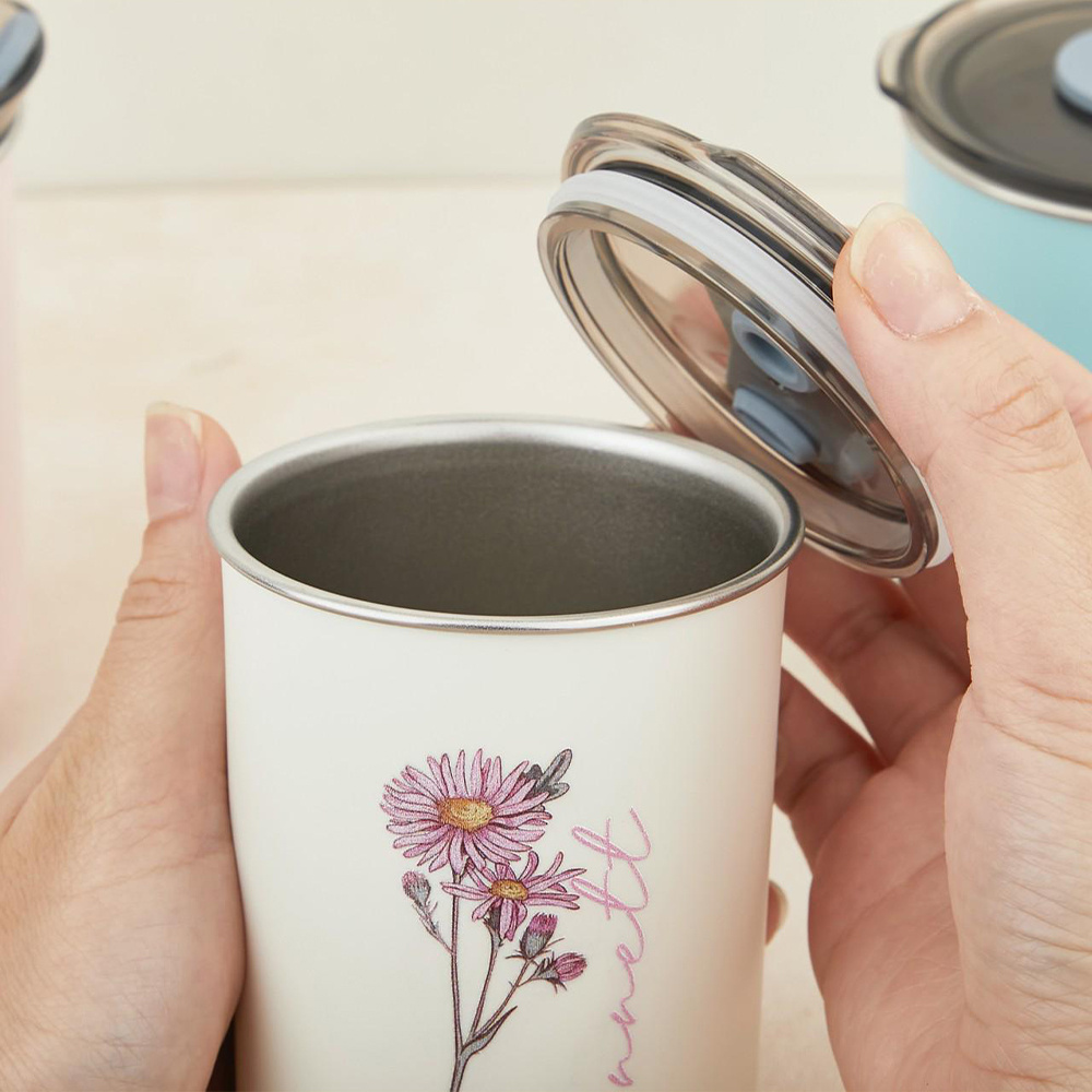 Custom Birth Flower Stainless  - огляд і ціна Coffee Equipment With Name