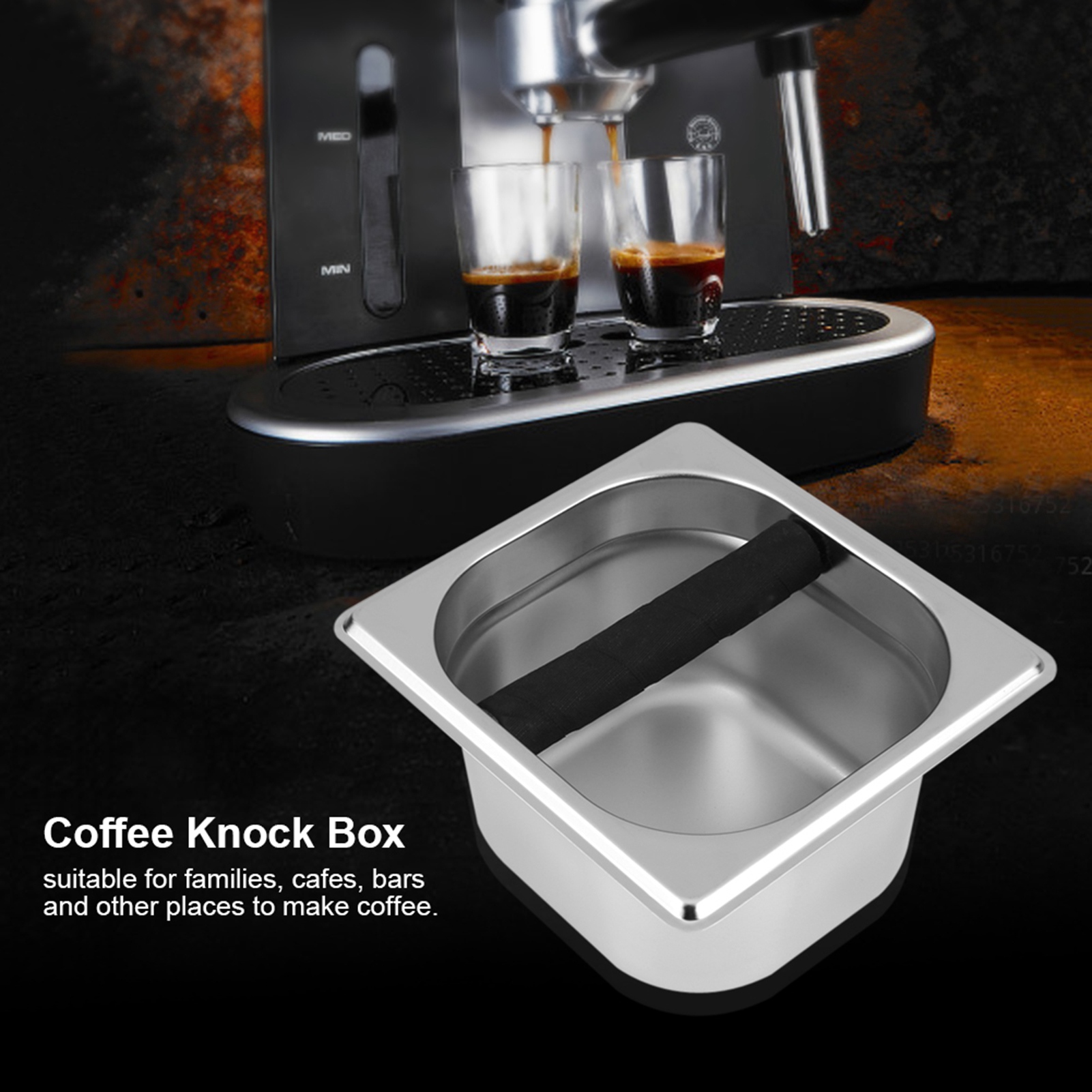 1PC Food Grade Stainless Steel - огляд і ціна Coffee Knock Box