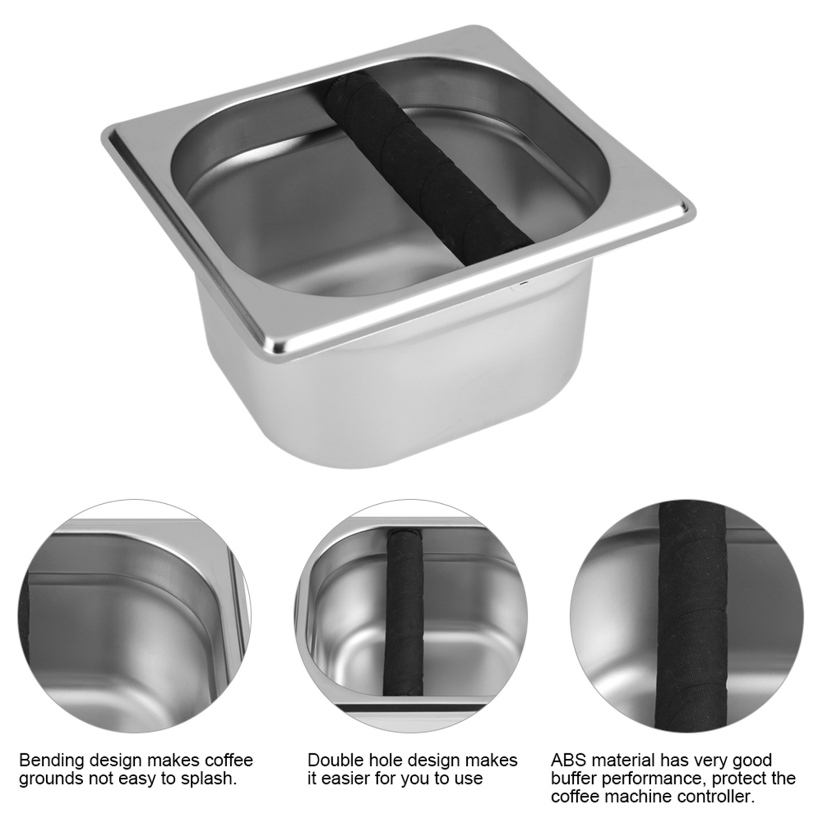 1PC Food Grade Stainless Steel - огляд і ціна Coffee Knock Box