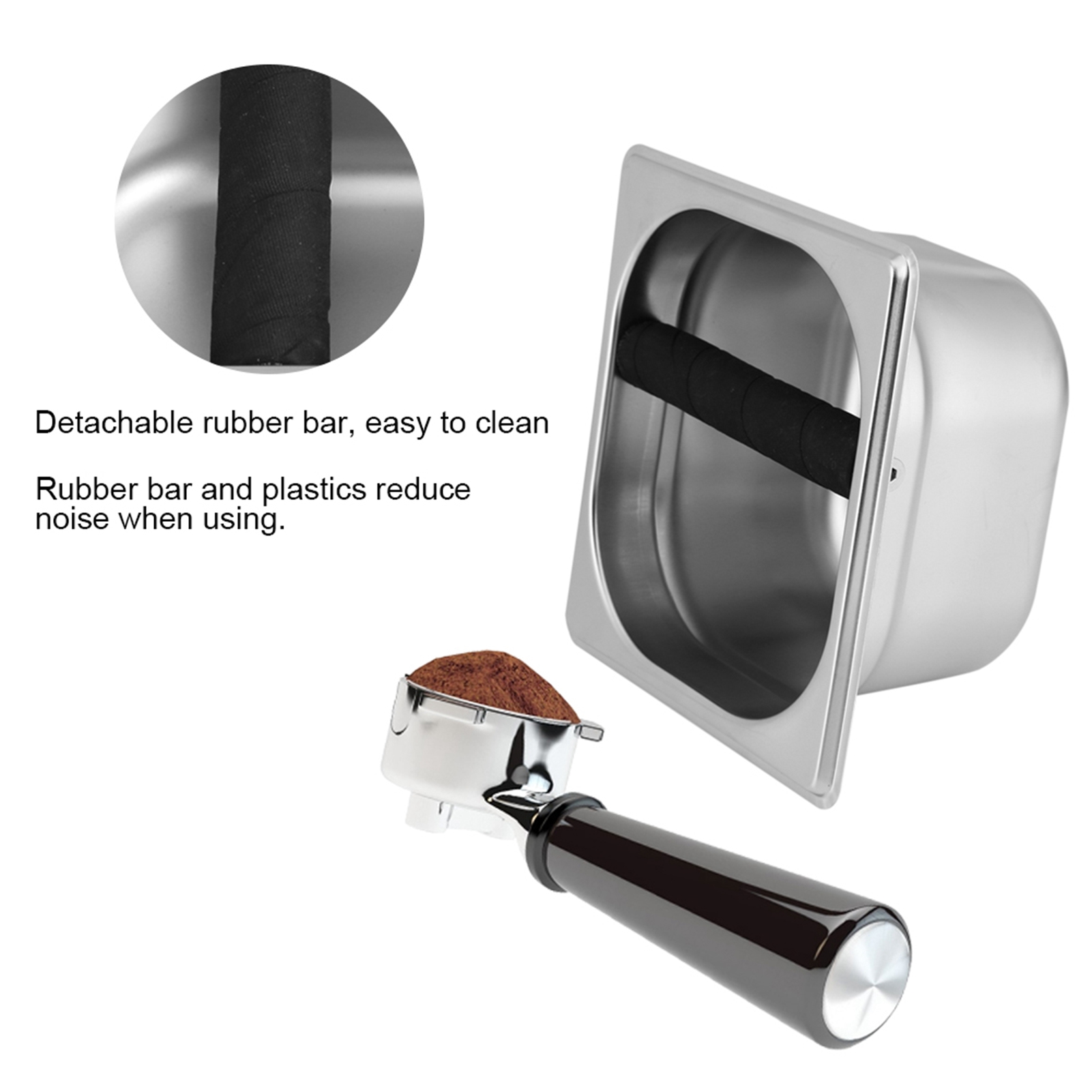 1PC Food Grade Stainless Steel - огляд і ціна Coffee Knock Box