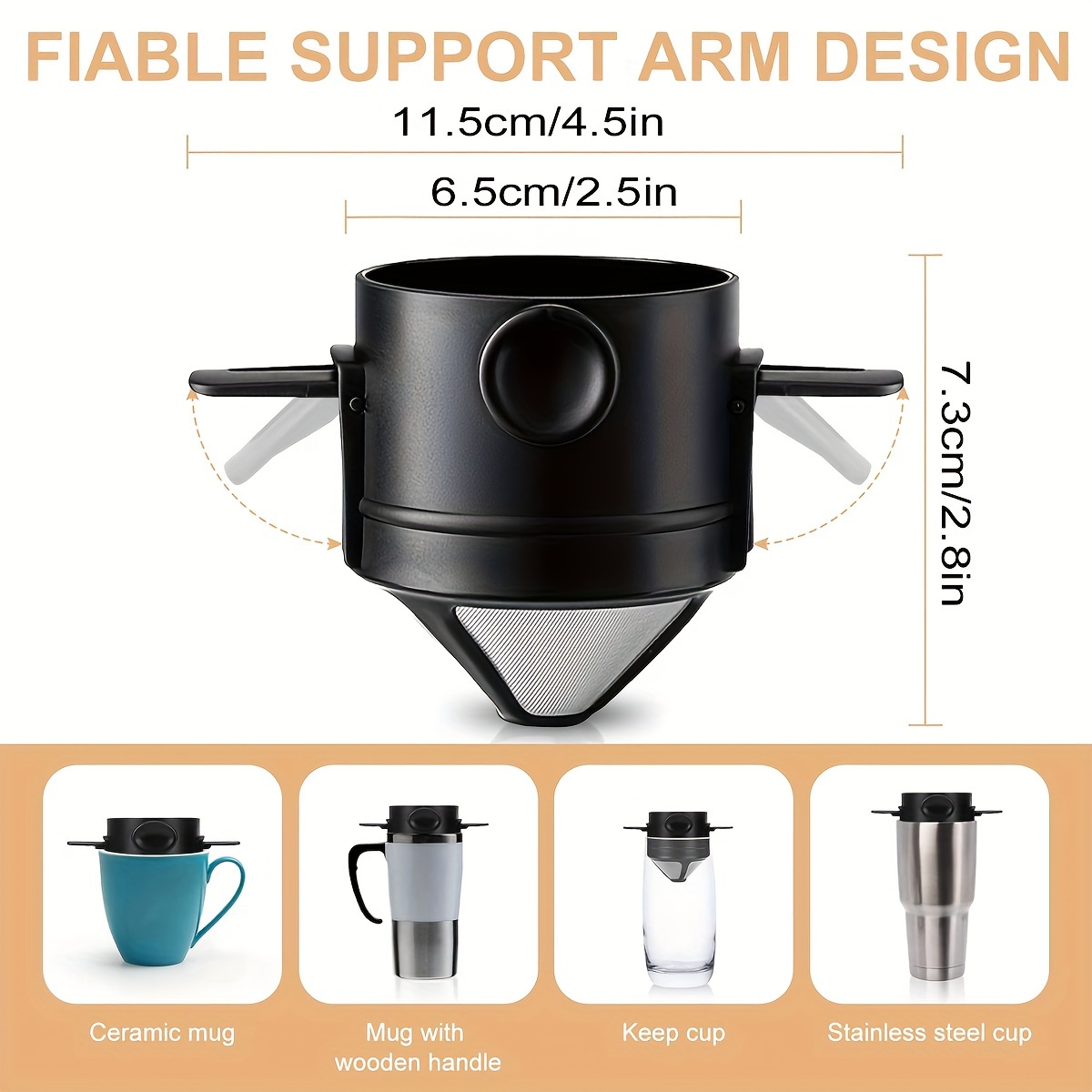 Coffee Filter Cup Portable Reu - огляд і ціна Coffee Equipment For Camping